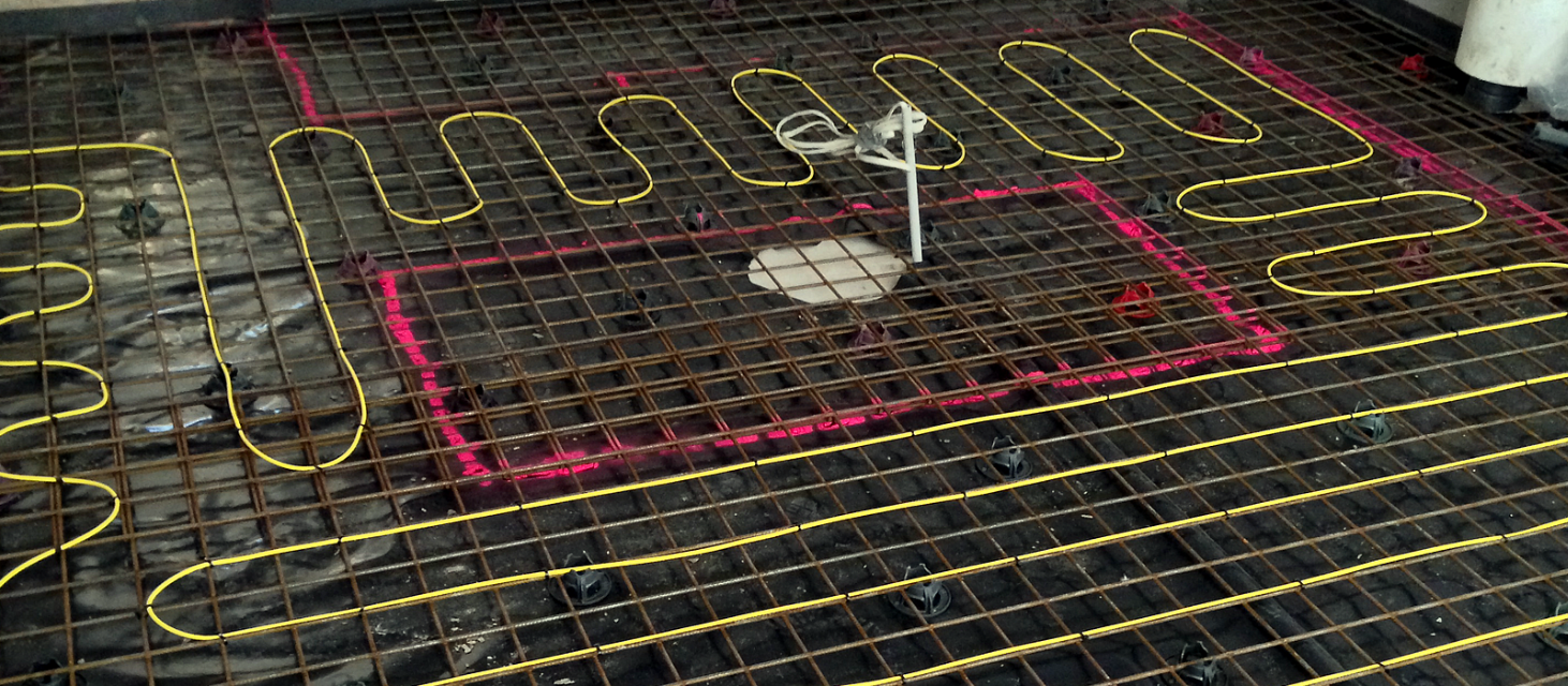 Slab Heat Cable in-slab underfloor heating banner